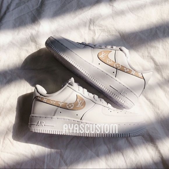 Louis Vuitton adds luxury to Nike Air Force 1 as the sneaker  Nike Air Force 1 LV on the swooshes only